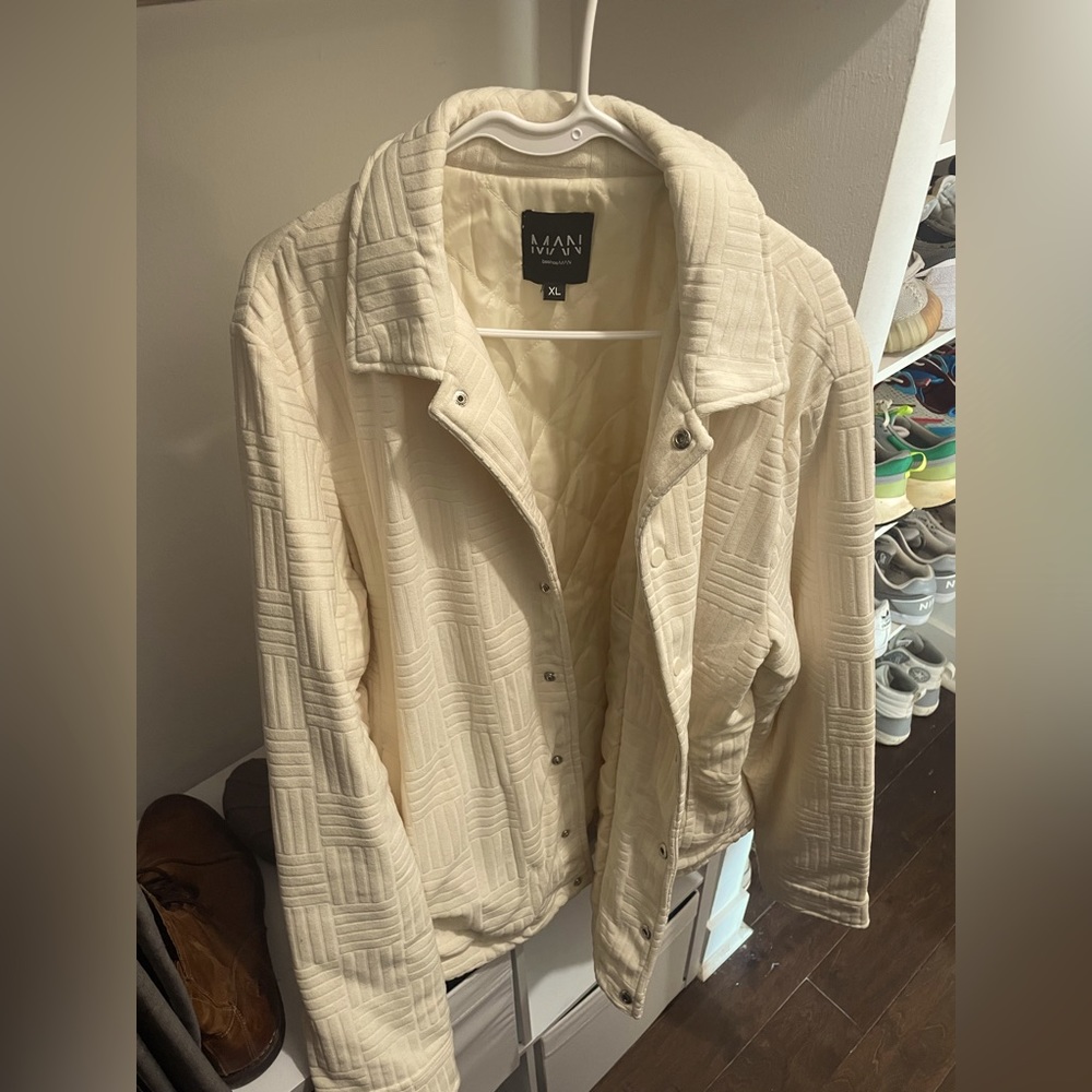 boohoo patterned overshirt / shacket / jacket